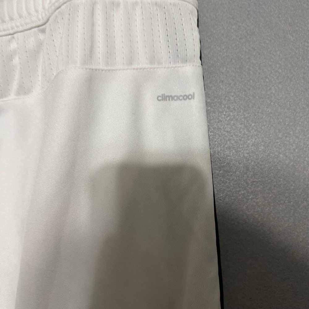 Adidas Climacool Soccer Training Pants White Black Stripes Mens Large Joggers - Picture 3 of 6